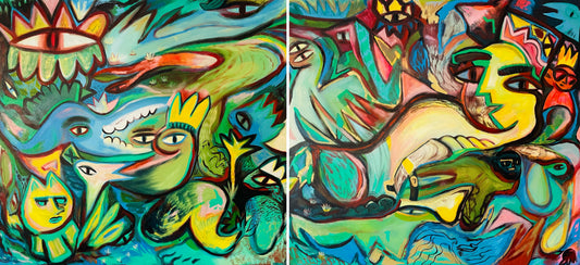 From Her Hand Diptych